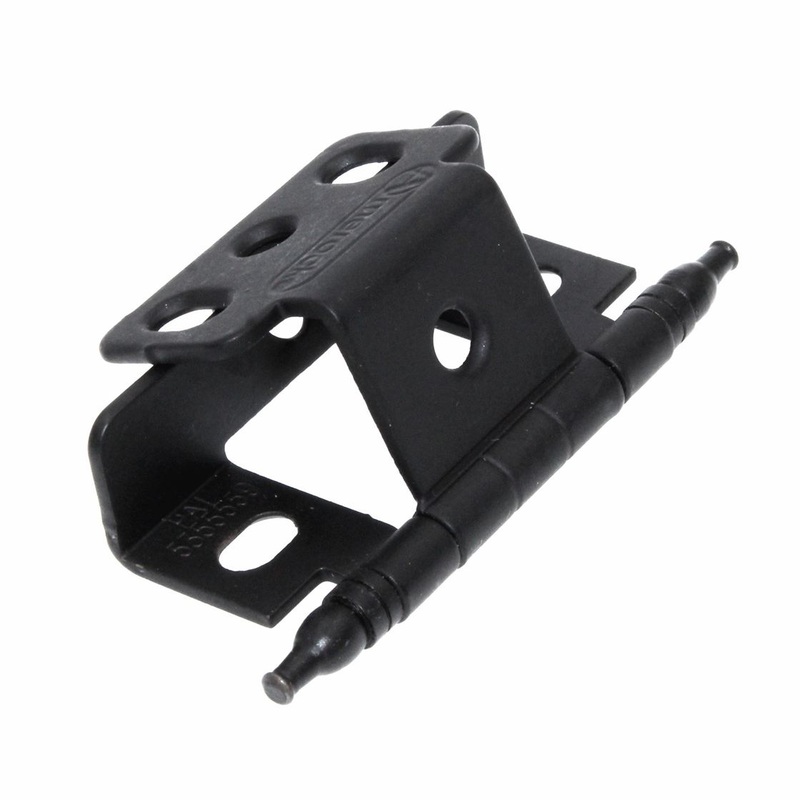 Amerock Functional Hardware Flat Black Full Wrap, Minaret Tip Hinge PK3175TMFB