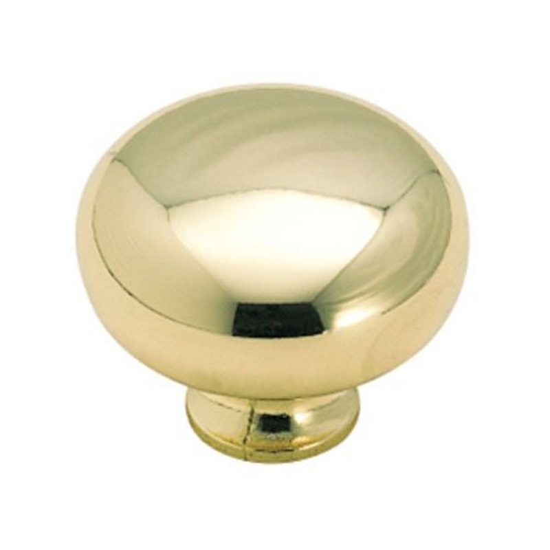 Amerock Hardware BP772-3 Polished Brass 1 1/2 Round Cabinet Knob Pull