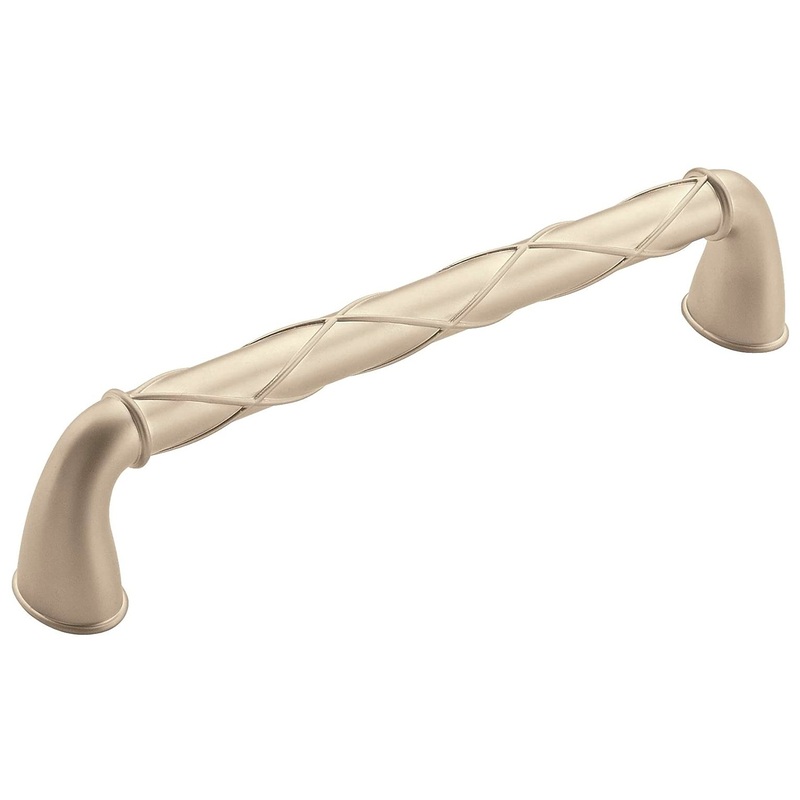 Amerock Lattice Satin Nickel 6 1/4 inch (160mm) CTC Cabinet Handle Pull BP55423SN