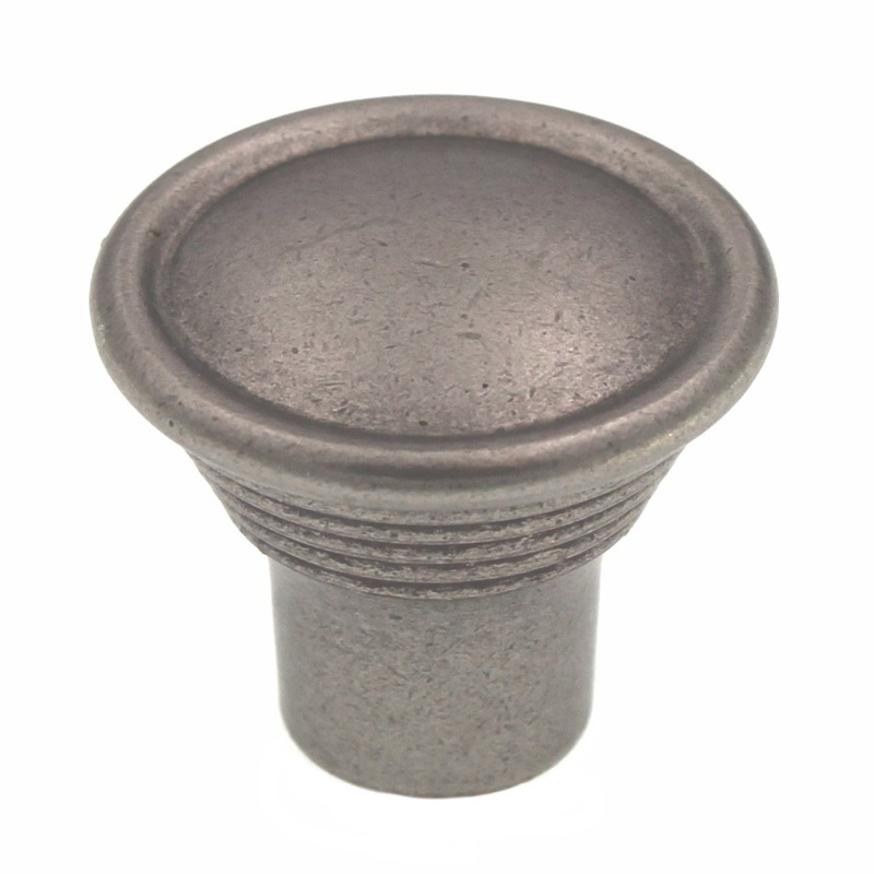 Amerock Vasari Antique Nickel 1 3/16 inch Round Cabinet Knob BP24010AN