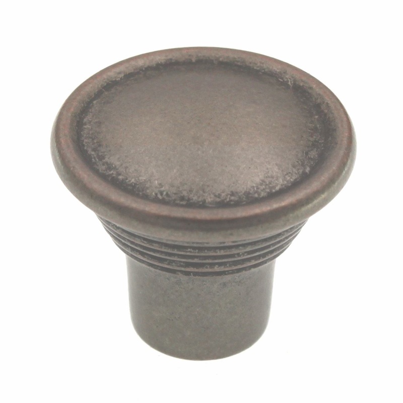 Amerock Vasari Weathered Nickel Copper 1 3/16 inch Round Cabinet Knob BP24010WNC