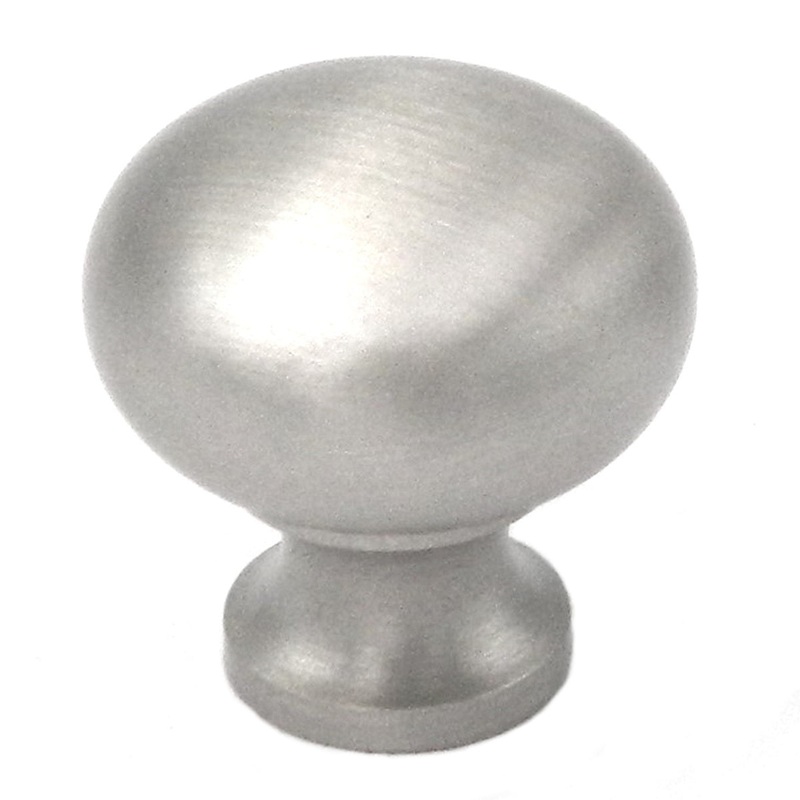 BK10-15 Satin Nickel Belwith Solid Brass 3/4 Mushroom Cabinet Knob Pull