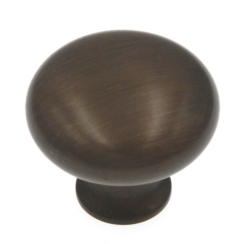 BK13-AB Dark Antique Solid Brass 1 1/4 Cabinet Knob Pull Belwith Keeler