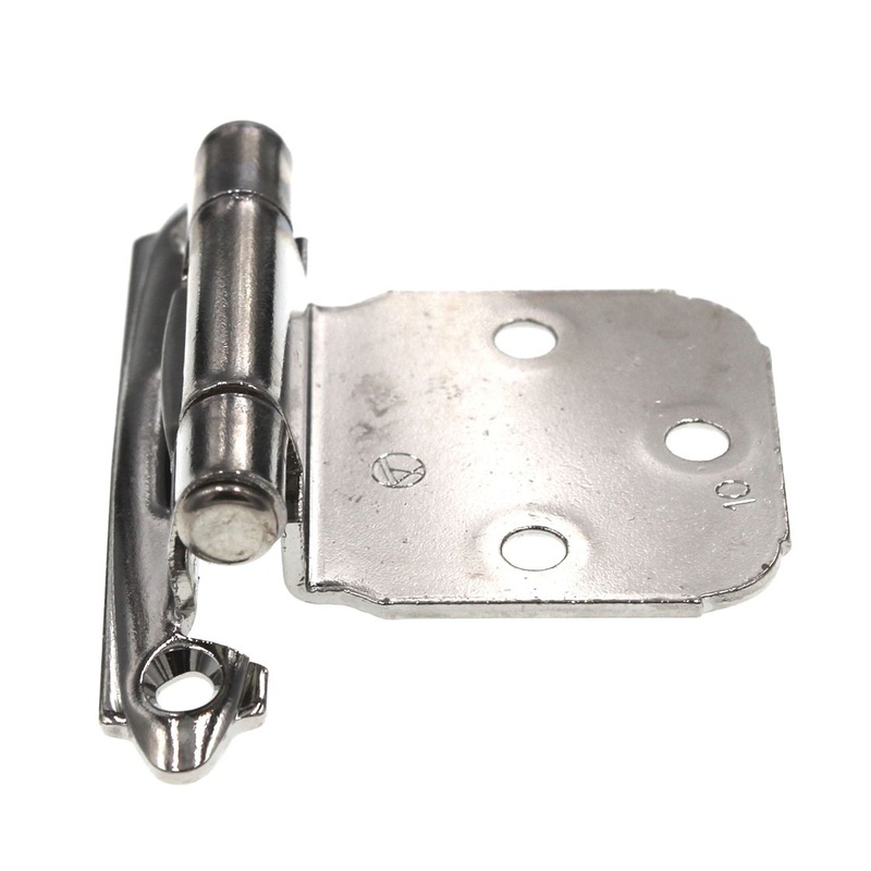 Pair of Amerock BP7629-26 Chrome Self-Closing Face Mount Variable Overlay Hinges