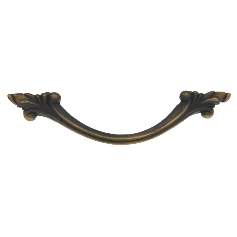 Amerock Allison Antique Brass Flower 3 Arch Cabinet Handle Pull BP3407-AE