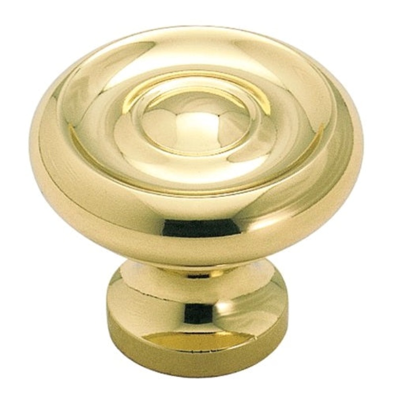 Amerock Allison BP1430-3 Polished Brass 1 1/4 Cabinet Knob Pull