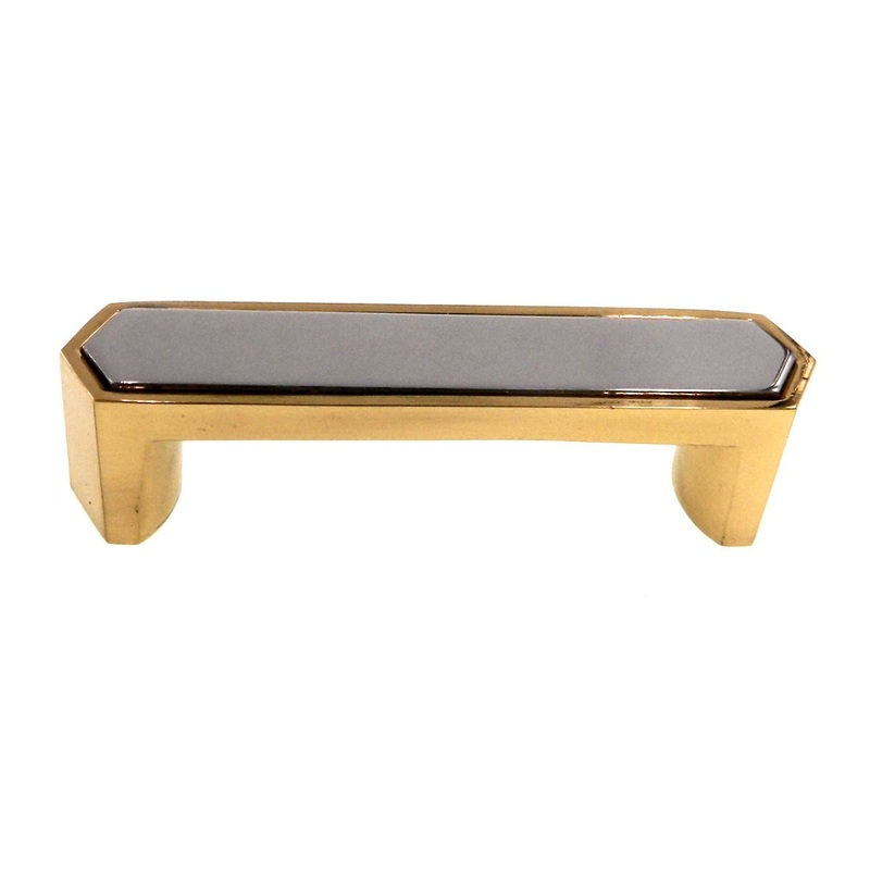 Amerock Allison Polished Brass Polished Chrome Flat-top 3 Solid Brass Arch Cabinet Handle Pull BP1438-326
