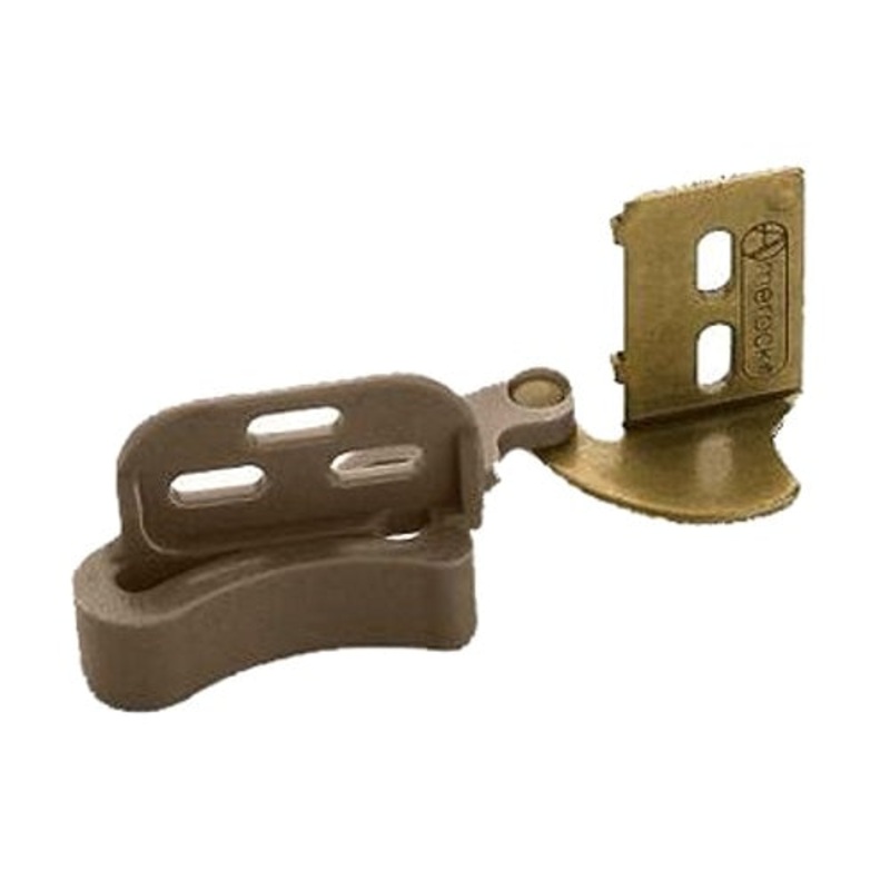 Amerock Burnished Brass Concealed Self-Closing 3/8 Inset Pivot/Knife Cabinet Hinges CM2604-BB