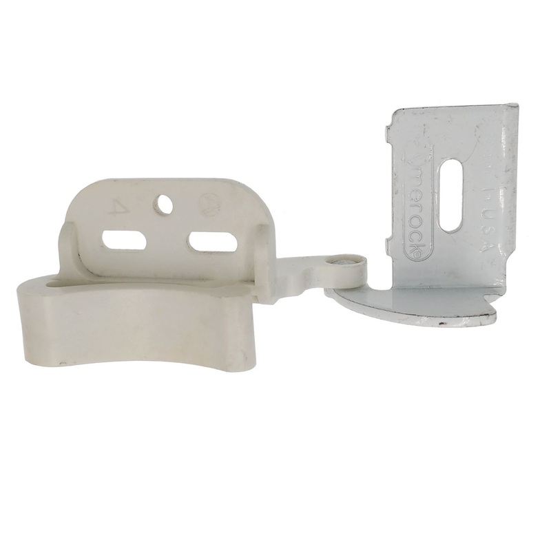 Amerock Marathon White 3/8 Inset CM2604-W Concealed Self-Latching Knife Hinge