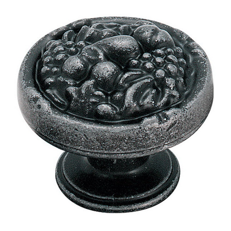 Amerock Natural Elegance  1 3/16 Wrought Iron Fruit Bowl Cabinet Knob Pull BP1335-WI