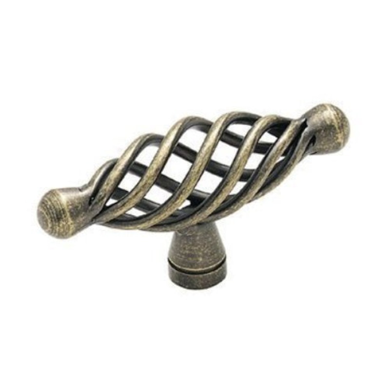 Amerock Village Classics BP19321-R2 Weathered Brass 2 9/16 Birdcage Cabinet Knob Pull