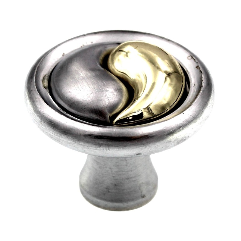 Amerock Yin Yang BP19255-CCB Brushed Chrome 1 1/4 Cabinet Knob Pull