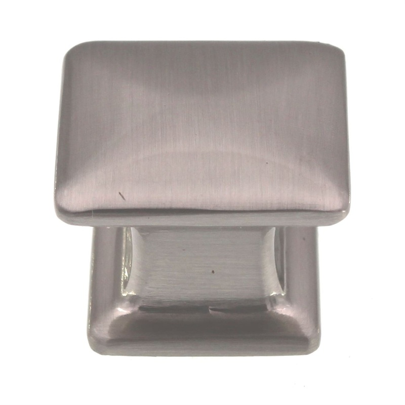 Atlas Homewares Alcott 1 1/4 Square Cabinet Knob Brushed Nickel 322-BRN