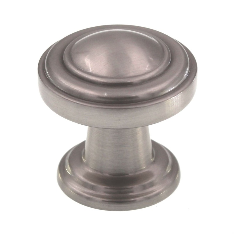 Atlas Homewares Bronte 1 1/8 Round Button Cabinet Knob Brushed Nickel 313-BRN