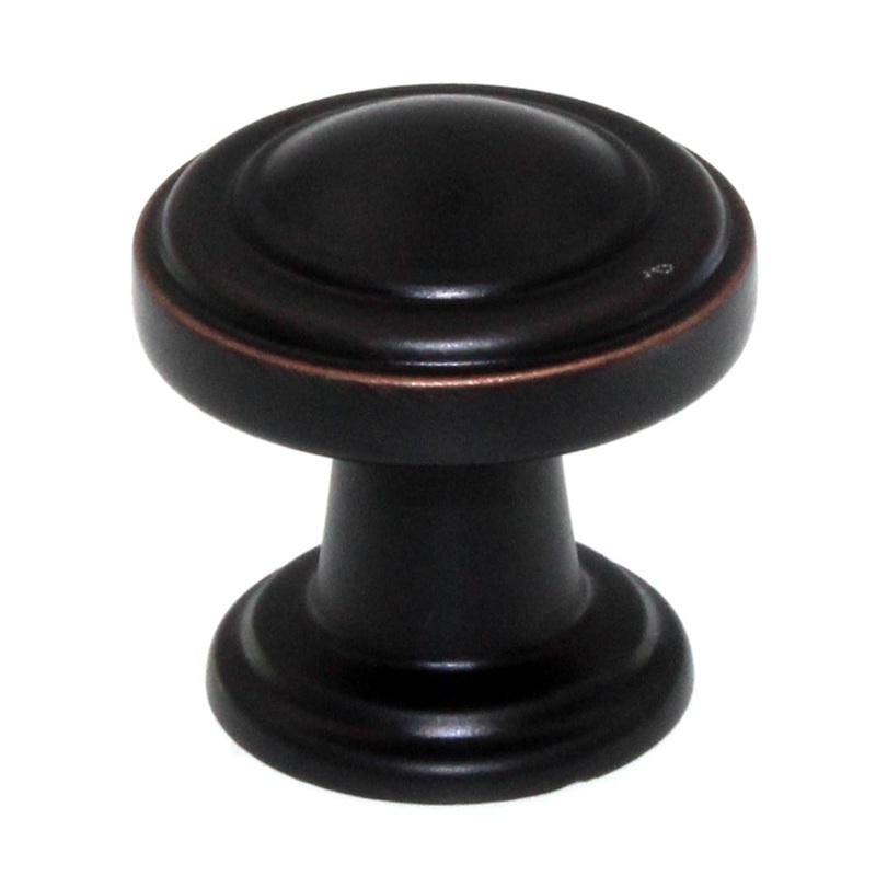 Atlas Homewares Bronte 1 1/8 Round Button Cabinet Knob Venetian Bronze 313-VB