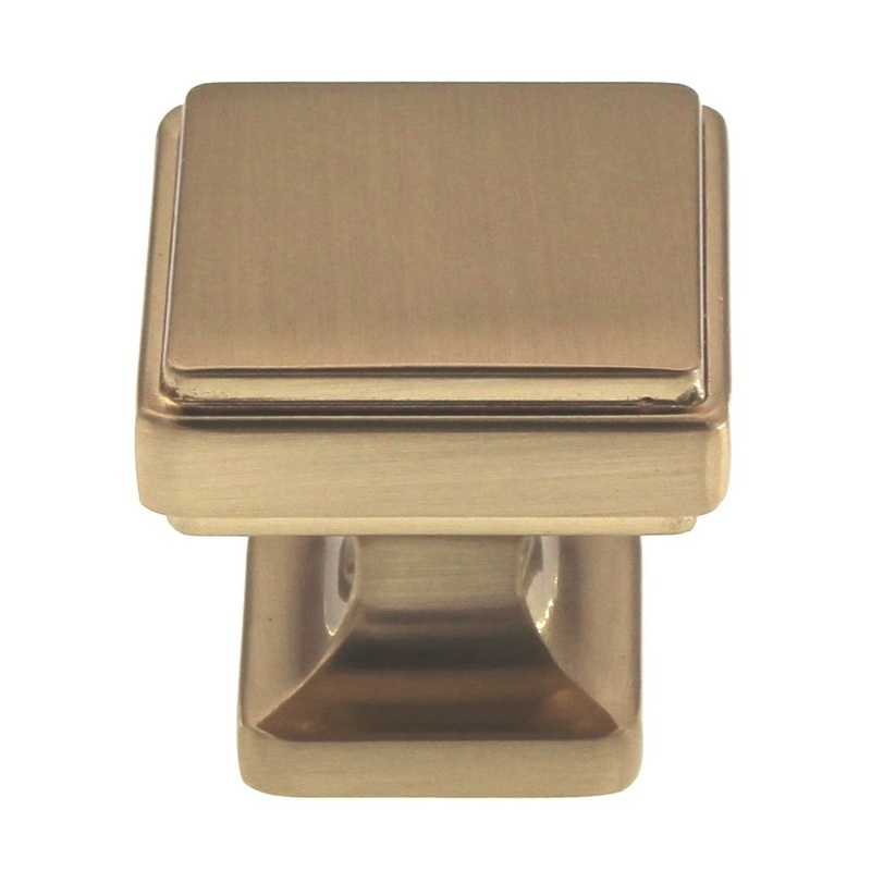 Atlas Homewares Kate 1 1/4 Square Cabinet Knob Warm Brass A201-WB