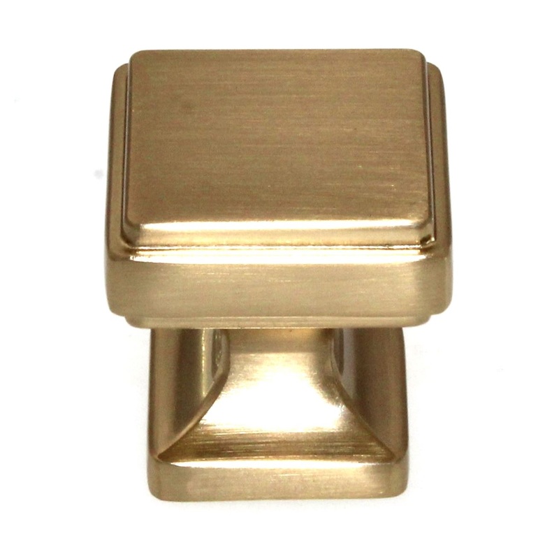Atlas Homewares Kate 1 1/8 Square Cabinet Knob Warm Brass A200-WB