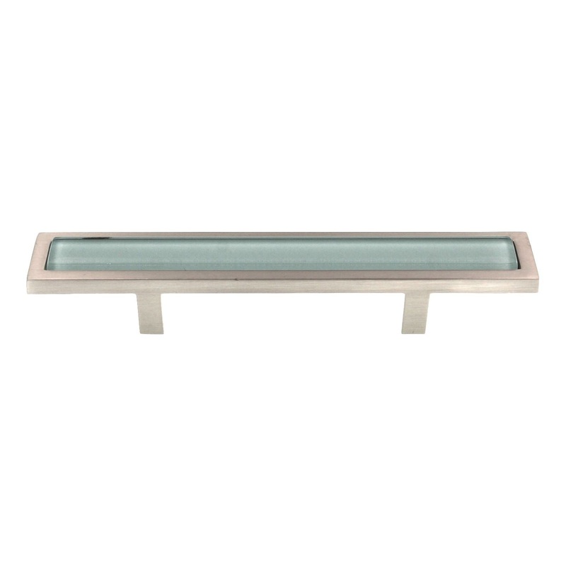Atlas Homewares Spa Cabinet Bar Pull 3 Ctr Green Brushed Nickel 231-GRBRN