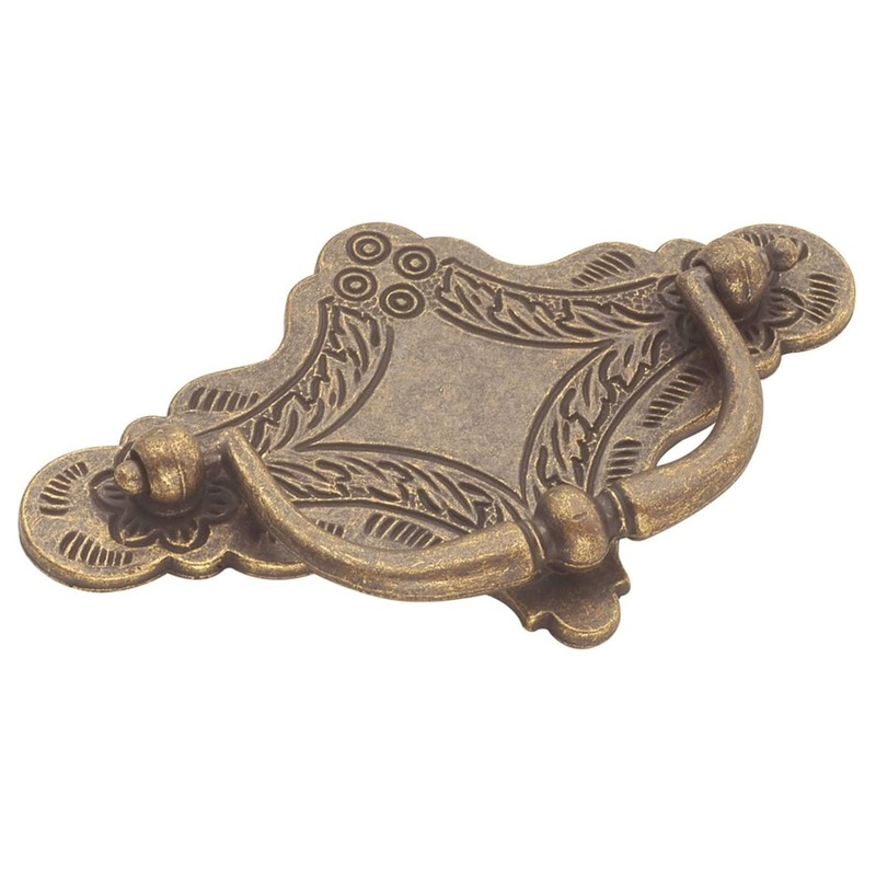 Hickory Hardware PA0923-WOA Palmetto Windover Antique 3 CTC Drop Bail Pull