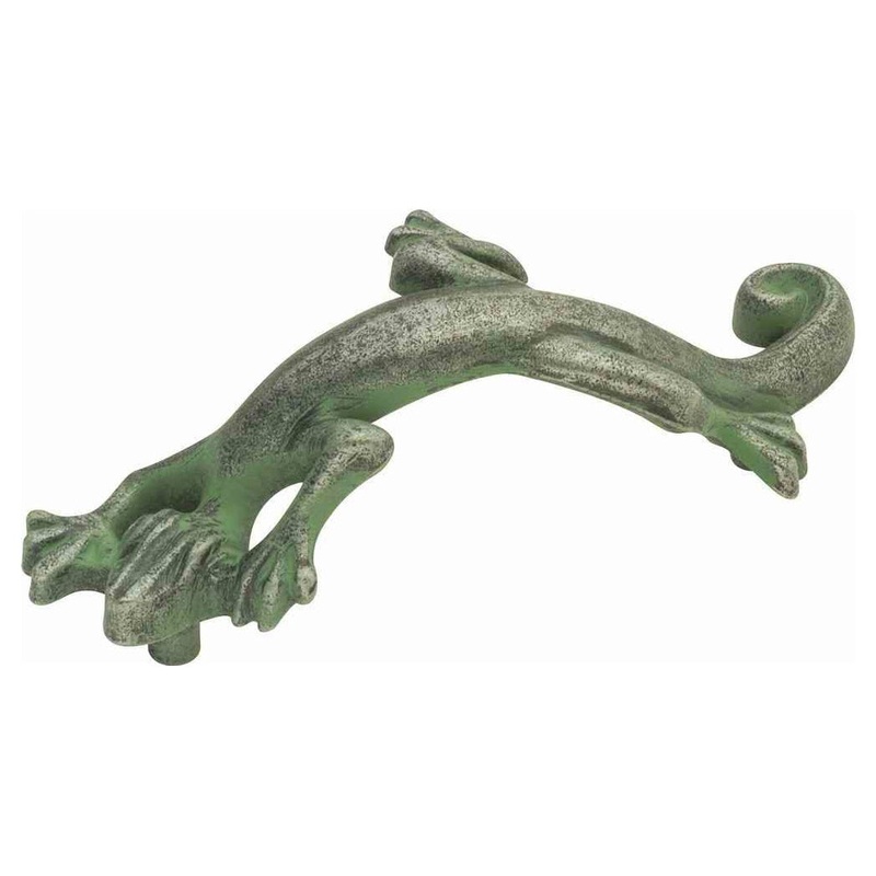 Hickory Hardware Rainforest Verde Gris Lizard PA1522-VG 3cc Cabinet Handle Pull