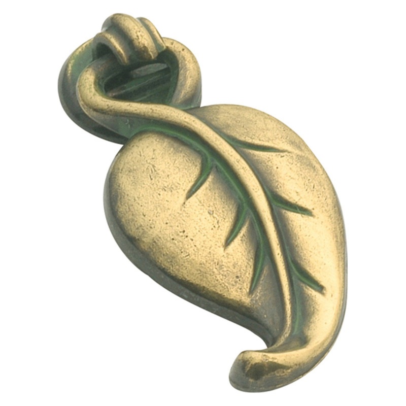 Hickory Hardware Touch of Spring P7307-VA Lancaster Brass 2 Leaf Pendant Knob