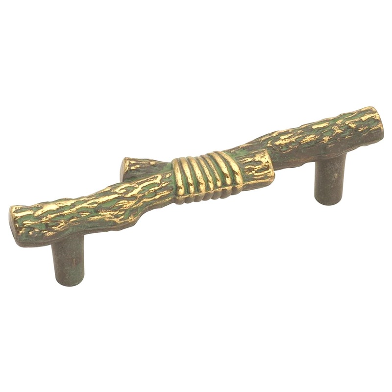 Hickory Southwest Lodge P382-BBM Lancaster Hand Polished Brass 3cc Handle Pull