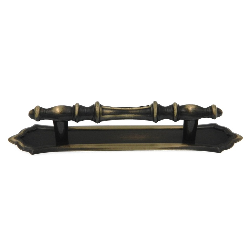 Amerock Allison Antique English 3cc Stylish Bar Pull with Backplate BP183C-AE