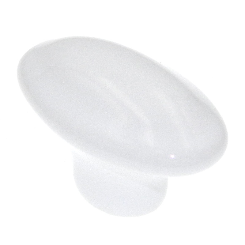 Amerock Allison White 1 13/16 Oval Cabinet Ceramic Knob BP531454