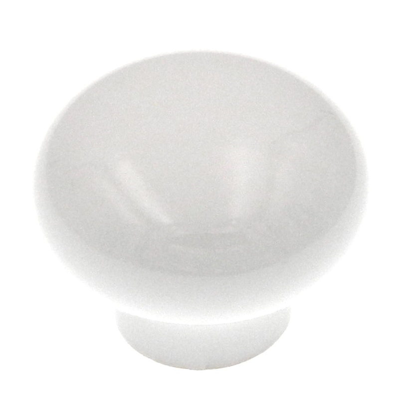 Amerock Allison White 1 3/16 Round Cabinet Ceramic Knob BP532154