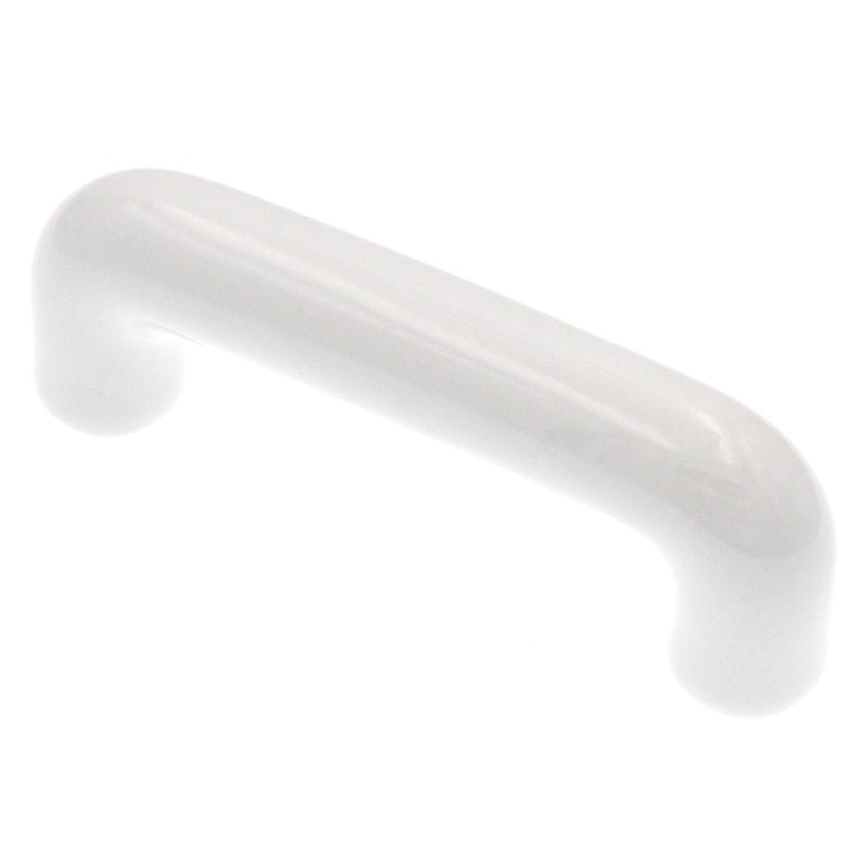 Amerock Allison White 3 Hole Centers Cabinet Handle Pull Ceramic BP537354