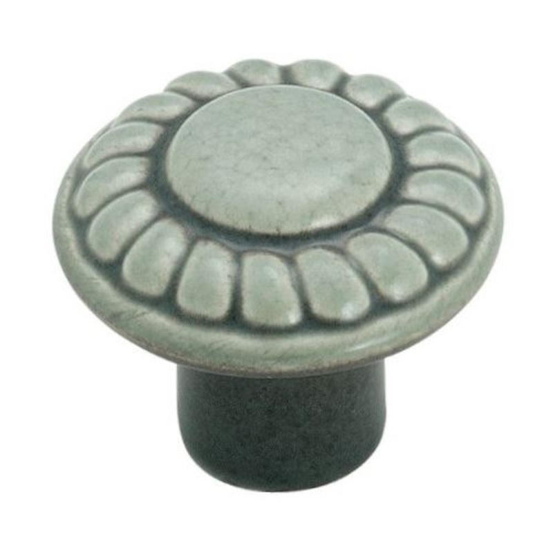 Amerock BP1321-DG Distressed Green 1 3/8 Cabinet Knob Colour Washed Ceramics