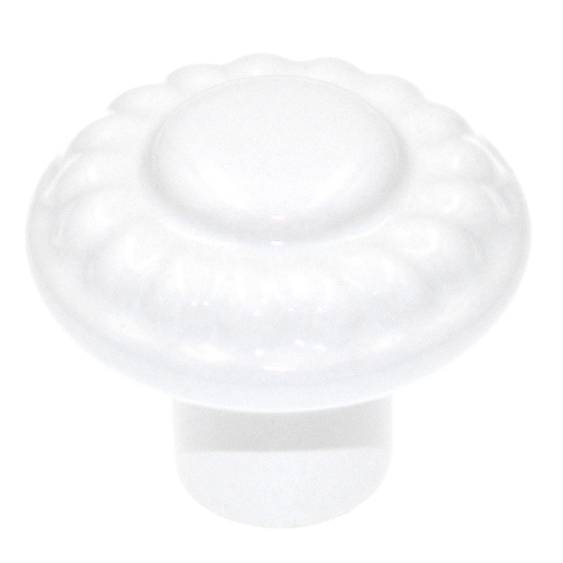 Amerock BP1321-W White Colour Washed Ceramic 1 3/8 Mushroom Cabinet Knobs