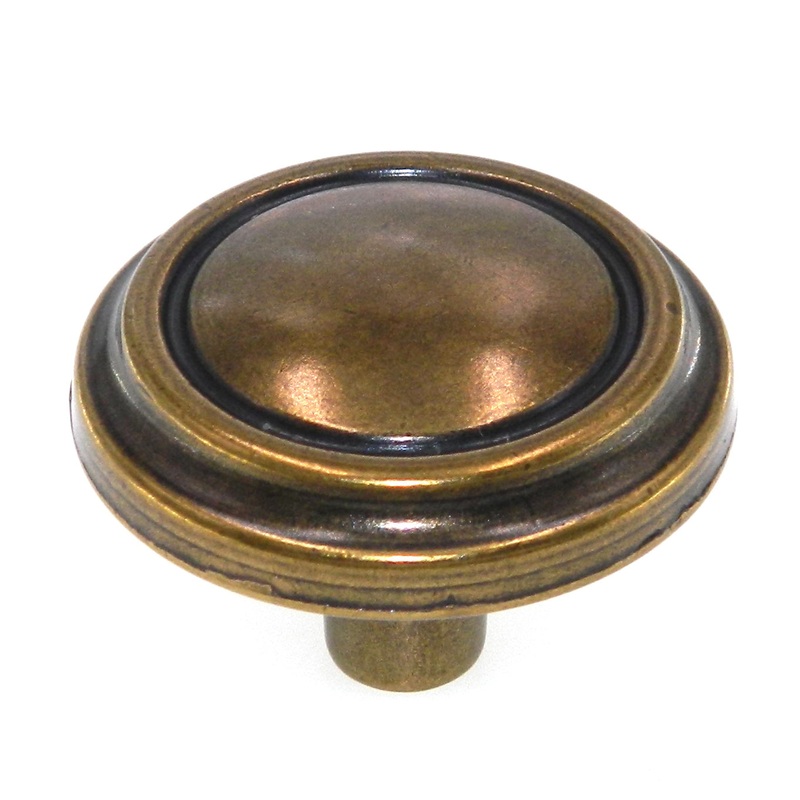 Amerock BP989-R1 Regency Brass 1 3/8 Ring Mushroom Cabinet Knobs Allison