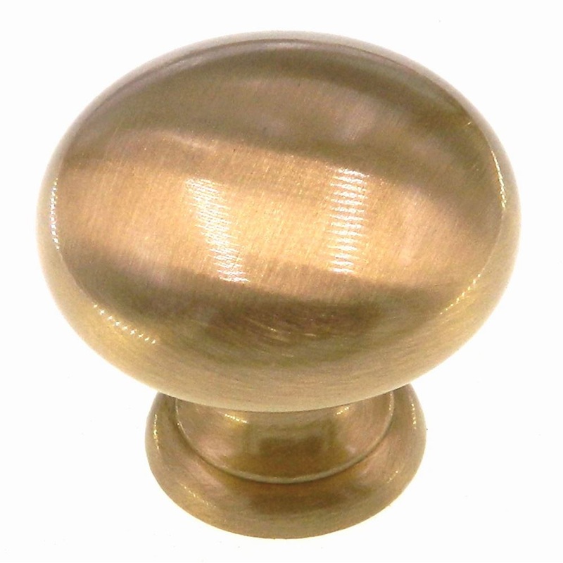 Amerock Brass Classics Brushed Brass Solid Brass 1 1/4 Cabinet Knob BP1950-BRB