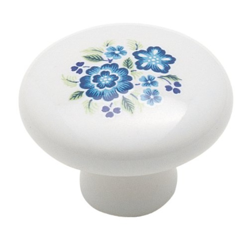 Amerock Ceramics 1 1/4 White Porcelain Mushroom Cabinet Knob Pull BP725A-CW1