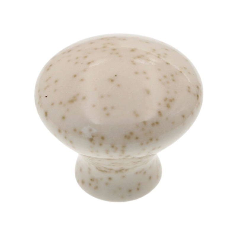 Amerock Ceramics 1 5/16 Oatmeal Porcelain Mushroom Cabinet Knob Pull BP725-OM