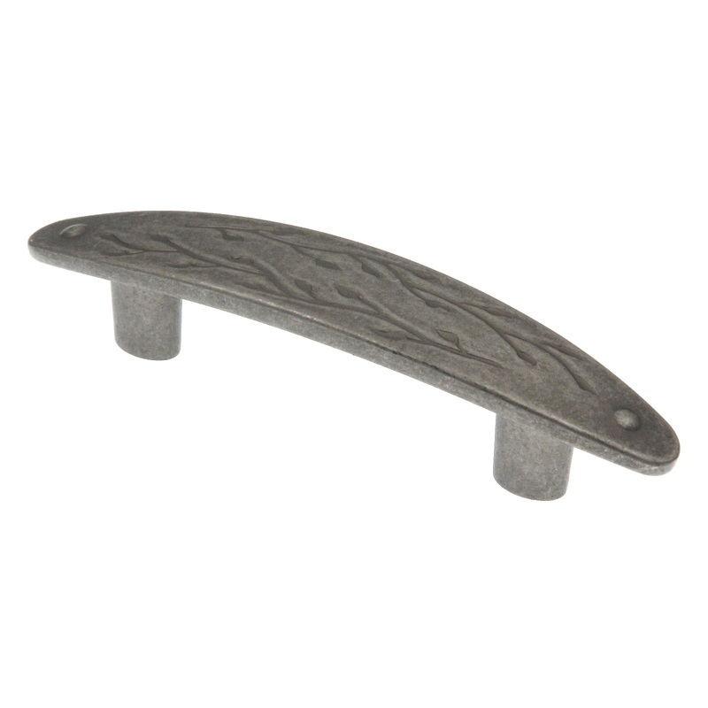 Amerock Inspirations Weathered Nickel 3 Center to Center Leaf Drawer Bar Pull BP4443WN