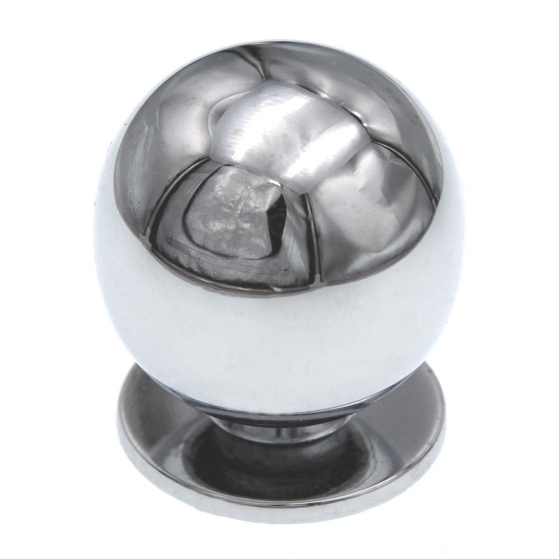 Amerock Legacy 1 1/8 Polished Chrome Solid Brass Round Cabinet Knob Pull BP830C-26