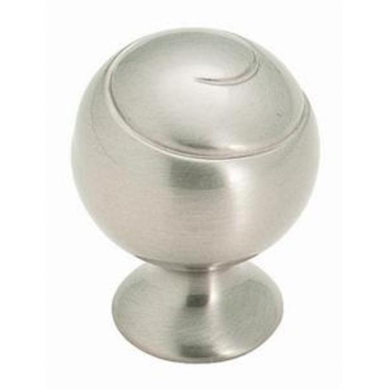 Amerock Swirl’Z Satin Nickel Round Spiral 1 1/8 Cabinet Knob BP9338-G10