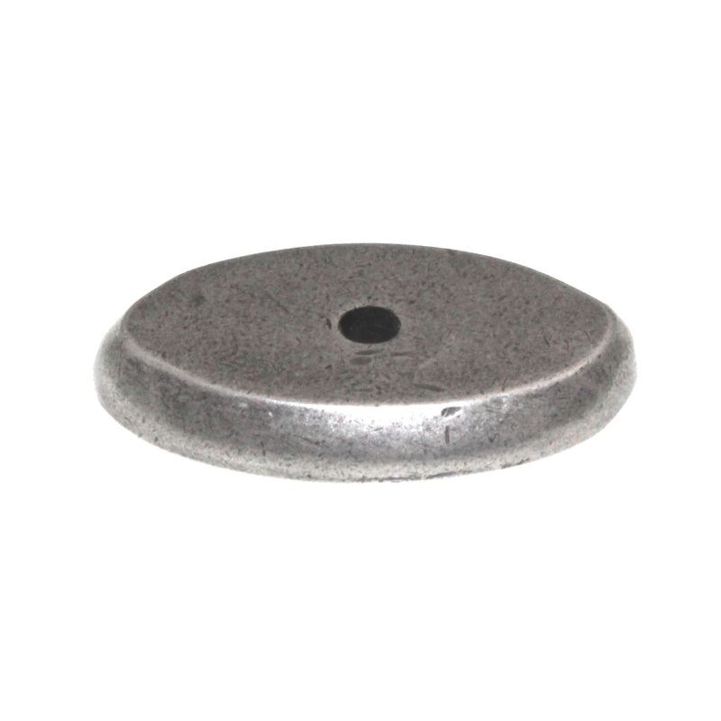 Top Knobs Aspen 1 1/2 Cast Bronze Knob Backplate Silicon Bronze Light M1435