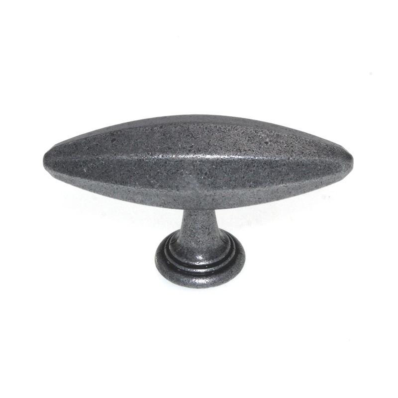 Top Knobs Chareau T-Handle 3 Cabinet T Knob Black Iron TK231BI