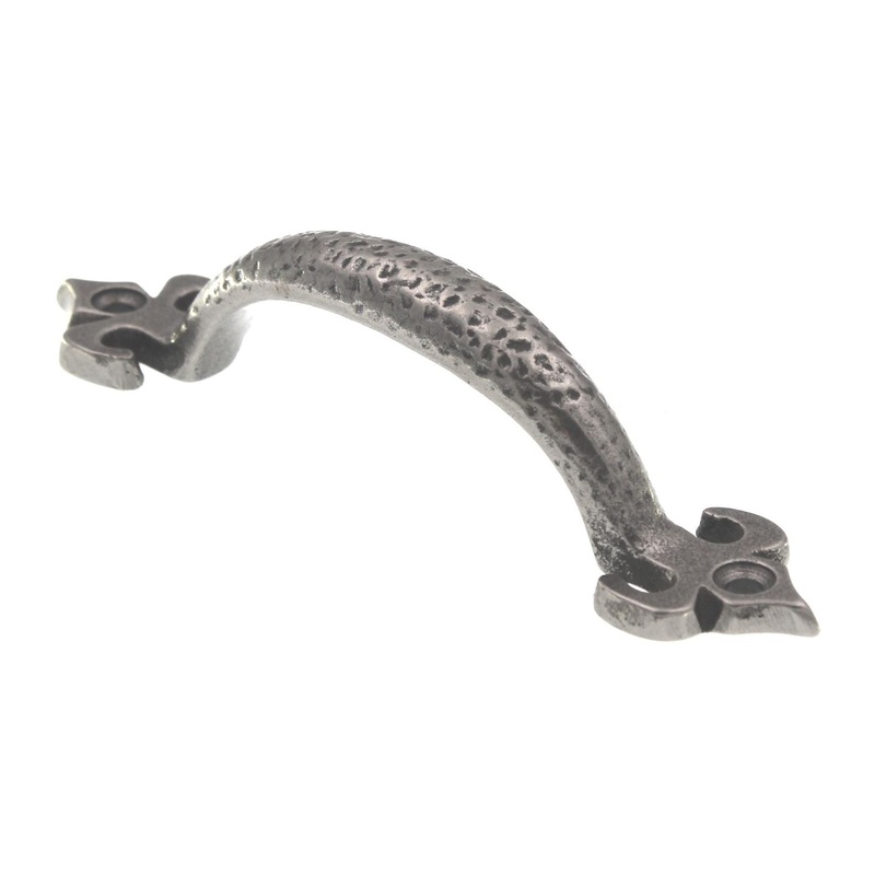 Top Knobs Chateau Fleur Surface Mount Cabinet Arch Pull 4 Ctr Cast Iron M266