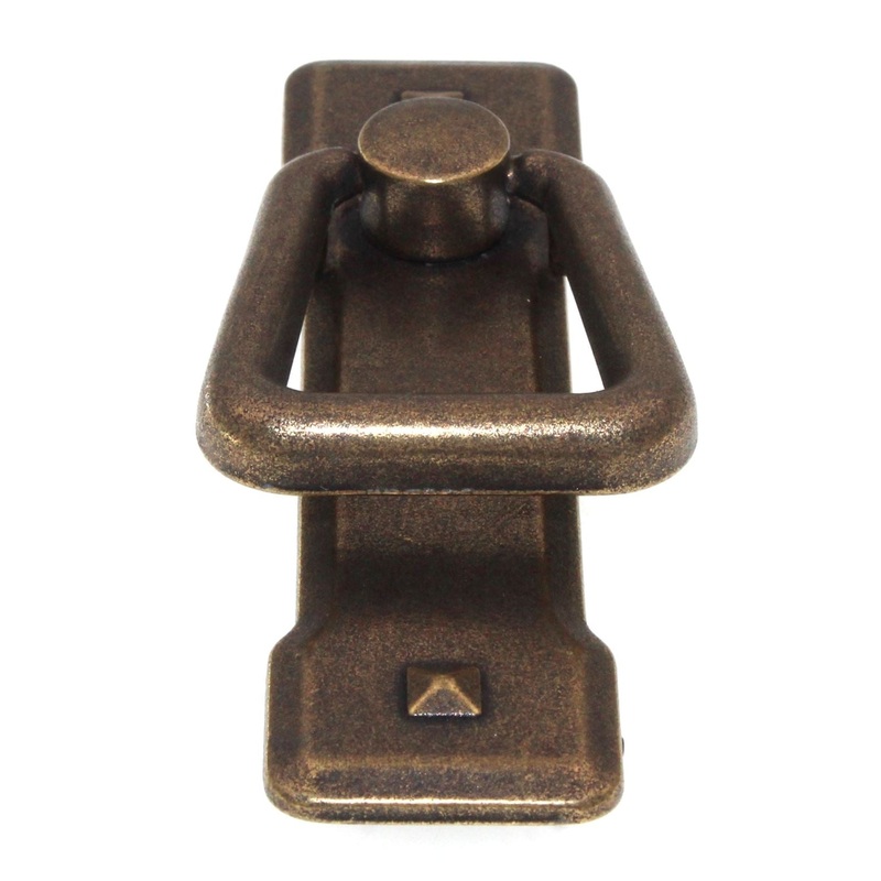 Top Knobs Chateau Mission Furniture Ring Pull 2 1/4 Ctr German Bronze M239