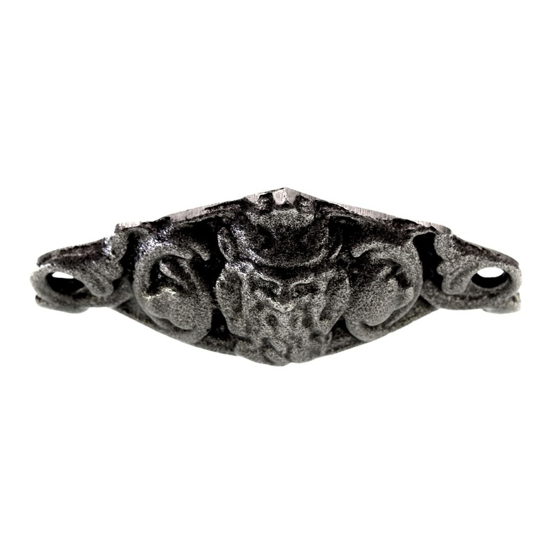 Top Knobs Chateau Neptune Drawer Cup Pull 3 3/4 (96mm) Ctr Cast Iron M257