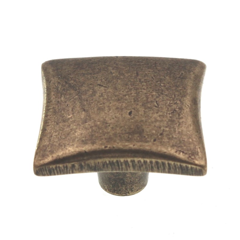 Top Knobs Chateau Square 1 1/4 Square Cabinet Knob German Bronze M254