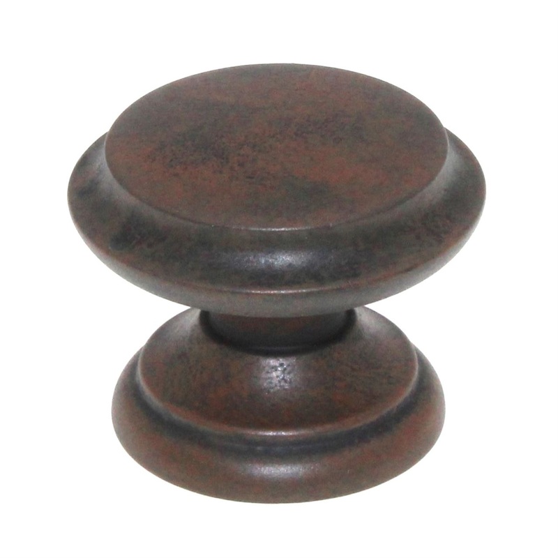 Top Knobs Dakota Flat Top 1 3/8 Round Cabinet Knob Patina Rouge M1231