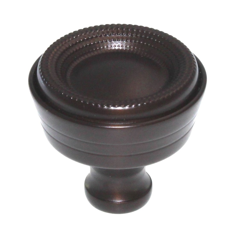 Top Knobs Edwardian Beaded 1 5/16 Round Cabinet Knob Oil-Rubbed Bronze M949