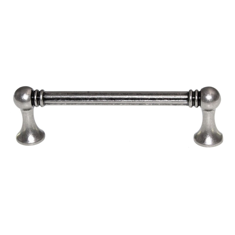 Top Knobs Edwardian Grace Cabinet Bar Pull 3 3/4 (96mm) Ctr Pewter Antique M926