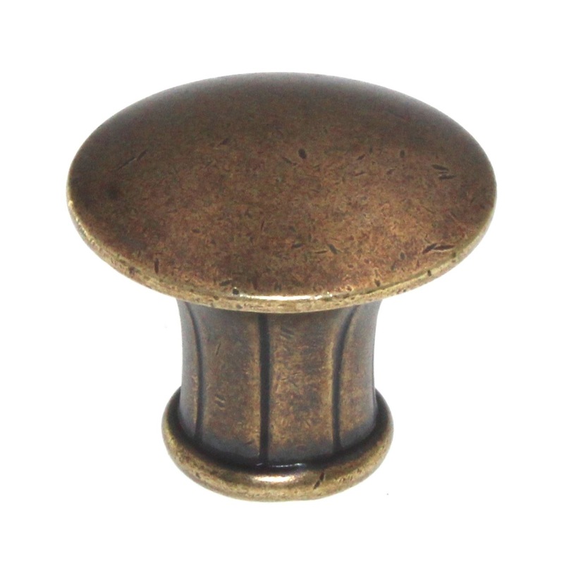 Top Knobs Edwardian Lund 1 1/4 Round Cabinet Knob German Bronze M912