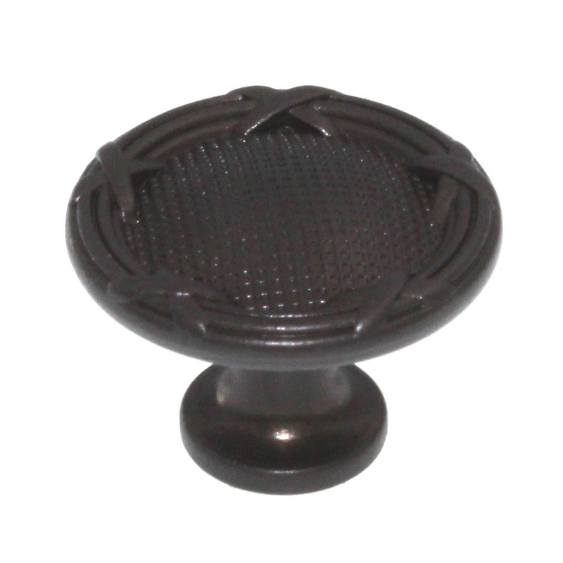 Top Knobs Edwardian Ribbon & Reed 1 1/4 Round Knob Oil-Rubbed Bronze M943